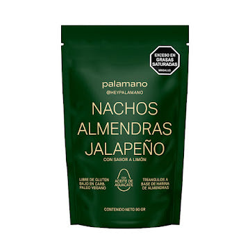 Nachos Almendras Jalapeño (PALAMANO) 90gr