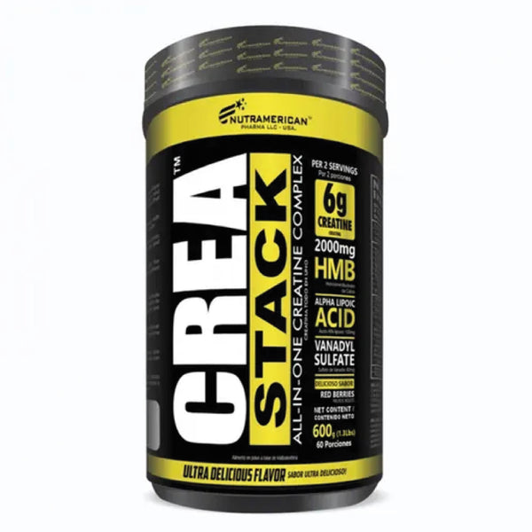 Crea Stack 1.3 Lb (NUTRAMERICAN) Frutos Rojos
