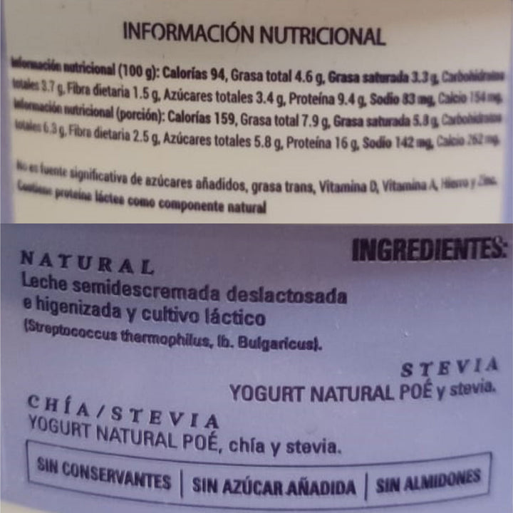 Yogurt Griego Natural 170gr (POE)