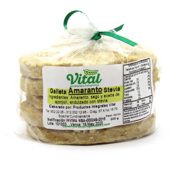 Galleta 220gr (VITAL) Amaranto