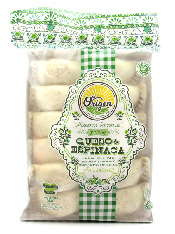 Empanaditas 12un (DEL ORIGEN) Queso + Espinaca 580gr