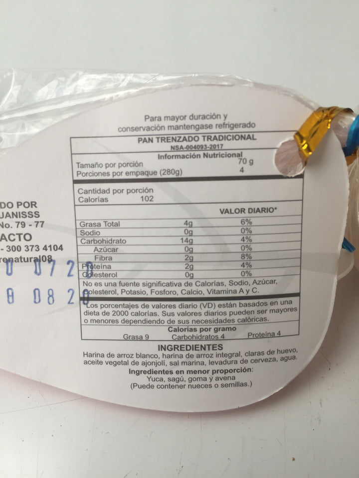 Pan Arroz 280gr (SIEMPRE NATURAL)