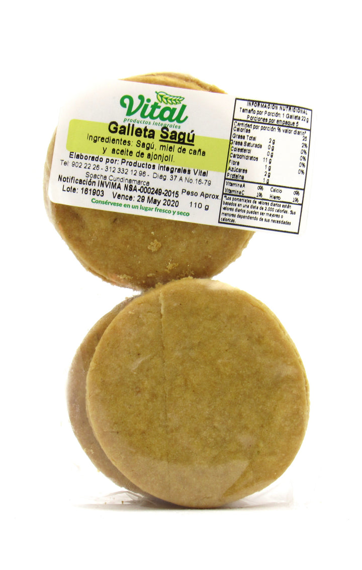 Galleta Sagu 5und (VITAL) Miel